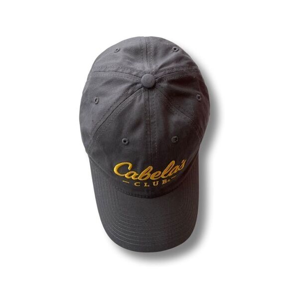 Cabela’s Club Gray/Yellow Strapback Hat • NWOT - Picture 3 of 8